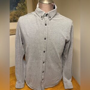 Zara Light Gray Casual Button Down Shirt